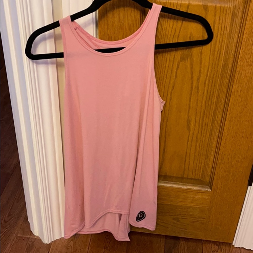 Pure Barre/ Onzie pink tie back tank